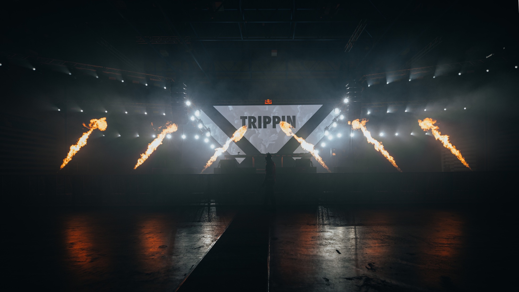 Bright beams in a live venue