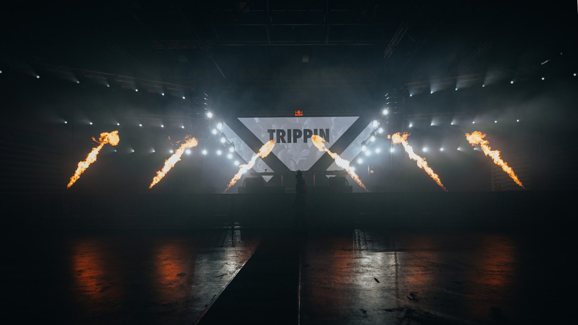 Bright beams in a live venue